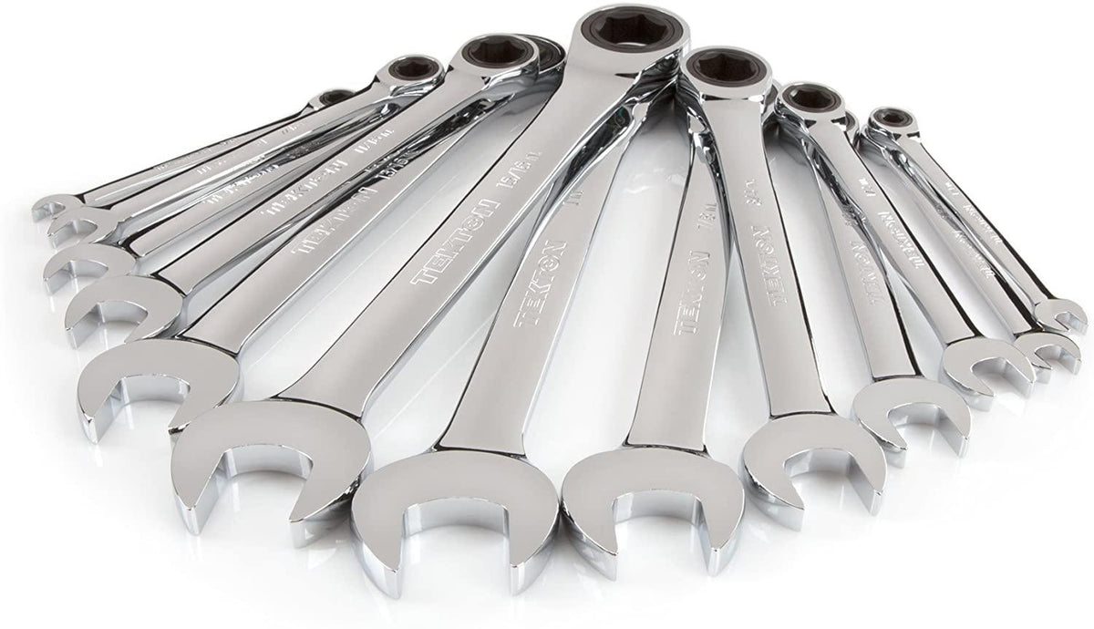 TEKTON Ratcheting Combination Wrench Set, 13-Piece (1/4-1 in.) - Holder | WRN53071