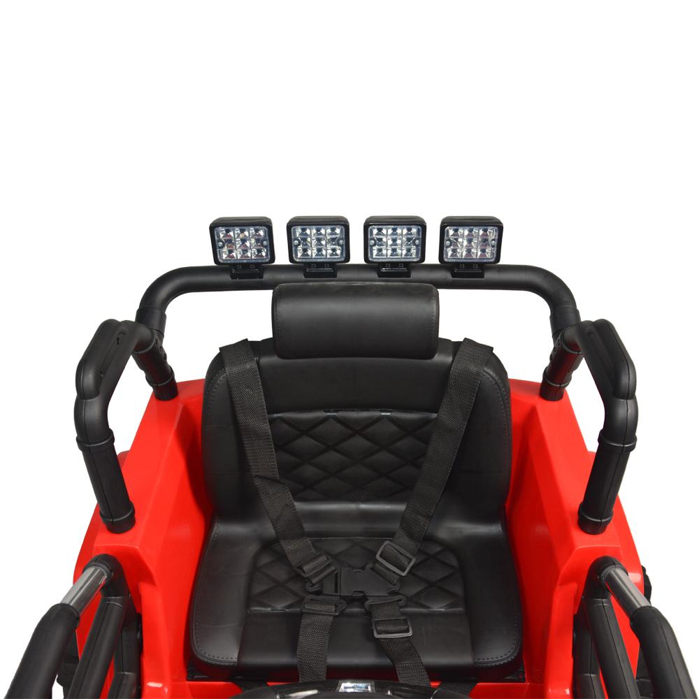 12V Ride Ons Truck Cars Toys for 3-8, Kids Electric Ride-On Truck Car RC Toy w/Remote Control, 3 Speeds, Double Doors, Safety Belt, Music, MP3 Player, Spring Suspension, LED Lights, S11125