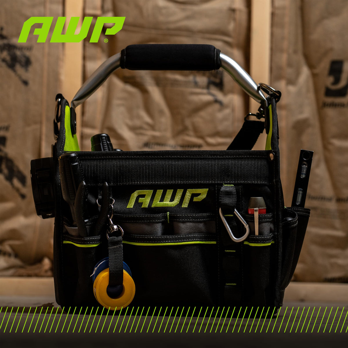 Tool Bags, Premium Tool Bag, Black, Durable Tool Tote, for Professionals and Contractors