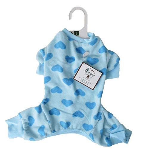 Lookin Good Heart Fce Dog Pajamas - Blue (8 Pack)