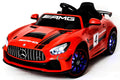 12V Mercedes GT4 Sport Ride on power electric car For Kids with Remote Control LED lights Opening doors MP3 - Red