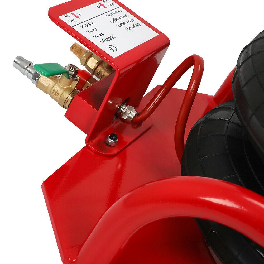 3 Ton Bag Air Jack Triple 5.5"-16" Lifting Height Air Bag Jack Lift Pneumatic 3T