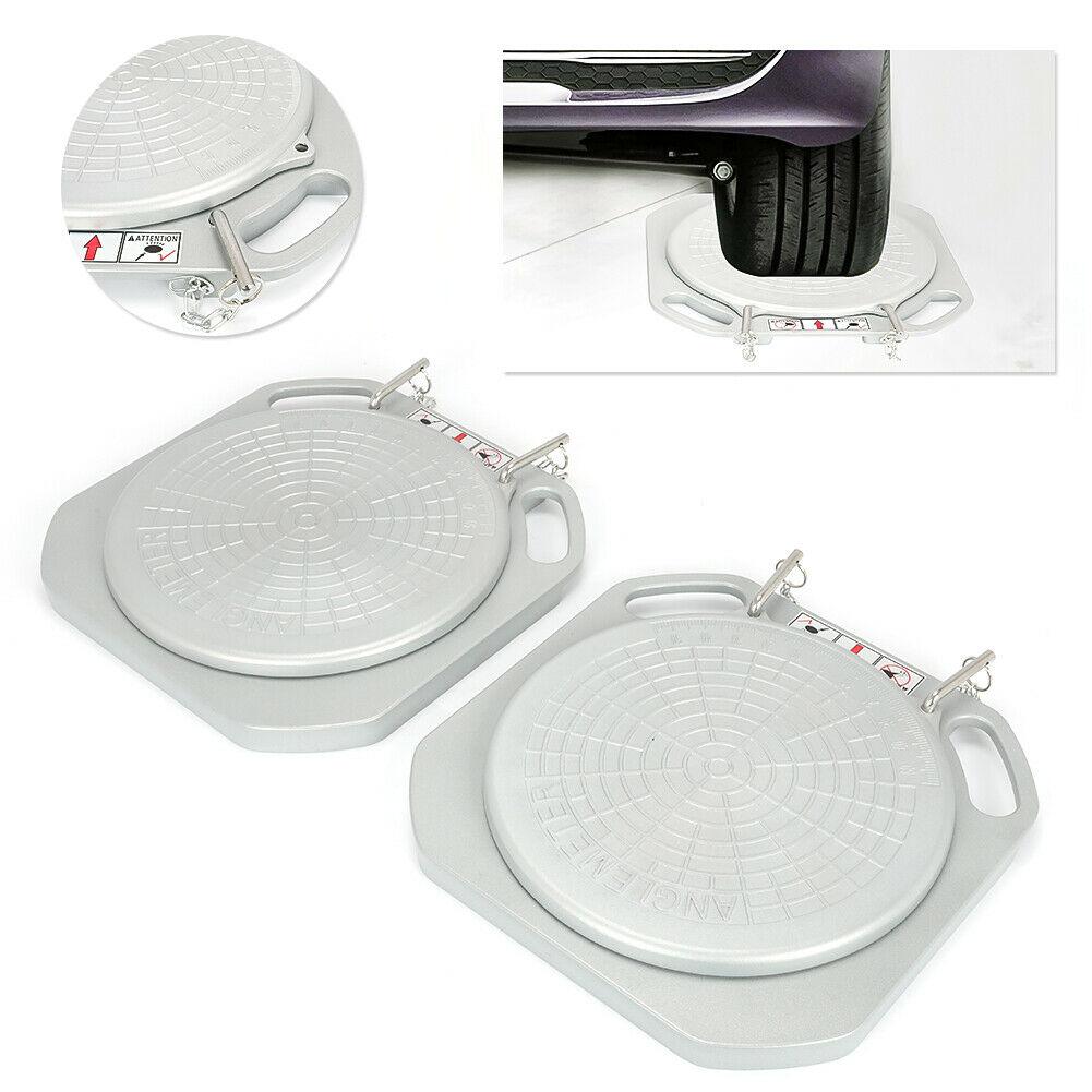 Heavy Duty 2 Wheels Durable Car Front End Wheel Alignment Turntable Plates Tools