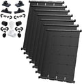 SolarPoolSupply Industrial Grade DIY Solar Pool Heating System Kit - Lifetime Limited Warranty - Strapless Mounting Design [7-4x7.5/210 Square Foot Coverage]