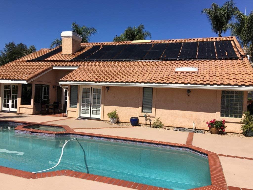 SolarPoolSupply Industrial Grade DIY Solar Pool Heating System Kit - Lifetime Limited Warranty - Strapless Mounting Design [7-4x7.5/210 Square Foot Coverage]