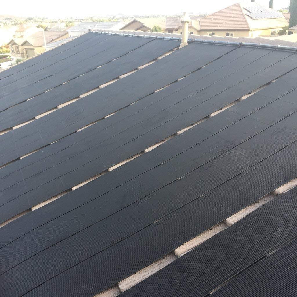 SolarPoolSupply Industrial Grade DIY Solar Pool Heating System Kit - Lifetime Limited Warranty - Strapless Mounting Design [4-4x12.5/200 Square Foot Coverage]
