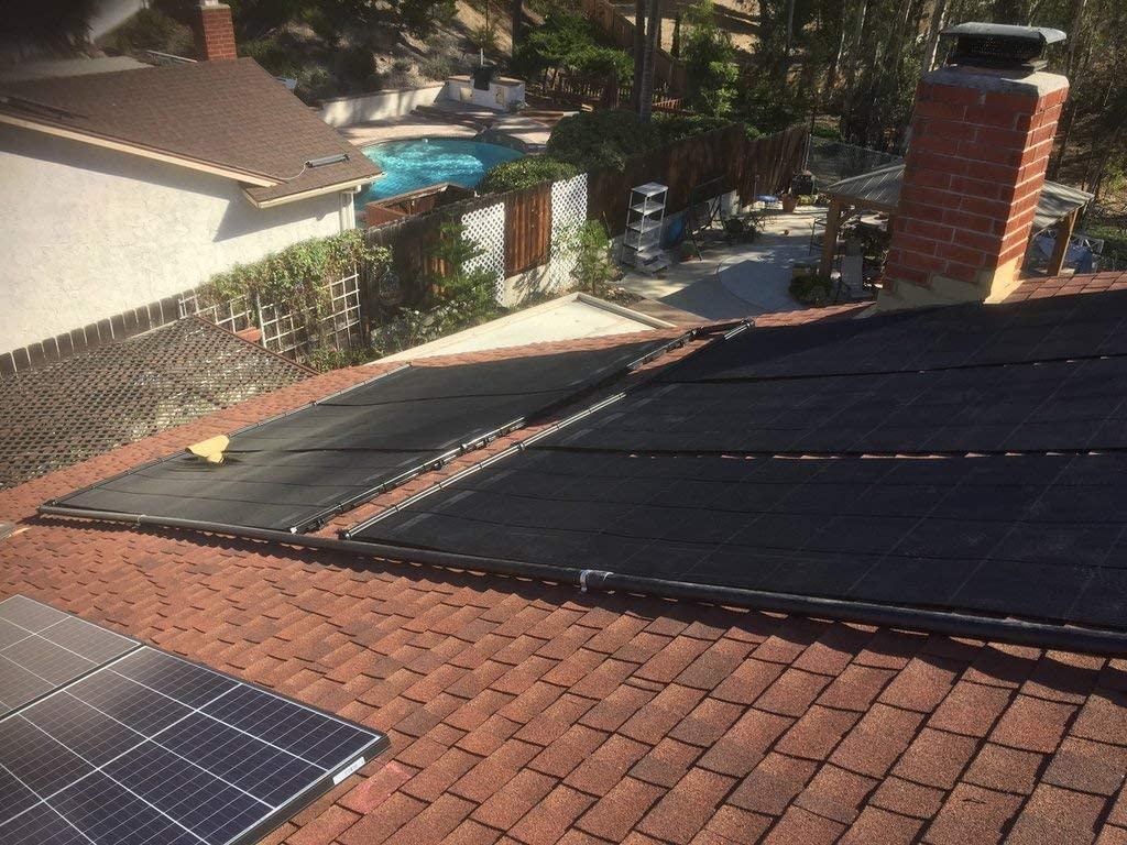 SolarPoolSupply Industrial Grade DIY Solar Pool Heating System Kit - Lifetime Limited Warranty - Strapless Mounting Design [7-4x7.5/210 Square Foot Coverage]