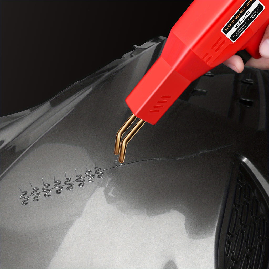 110V Portable Plastic Welding Machine - Perfect for Car Bumper Crack Repair & PVC Welding!