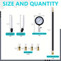 Boost Your Vehicle's Performance with This 9PCS Engine Cylinder Pressure Gau- 0-300PSI Compression Tester for Cars, Trucks, and Motorcycles!