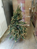 Open Box Balsam Hill Vermont White Spruce 4.5' Tree with Clear LED Lights Xmas