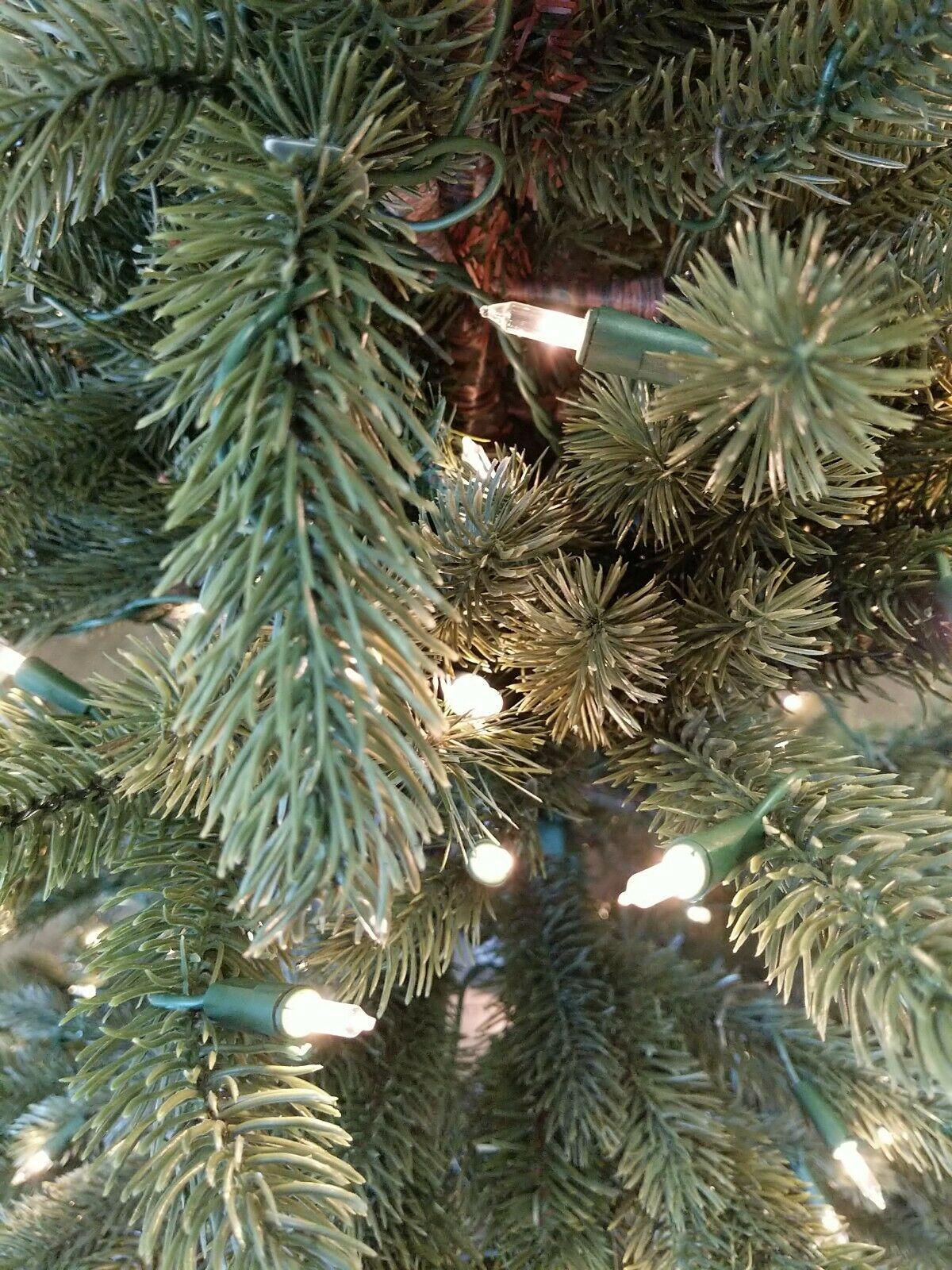 Open Box Balsam Hill Vermont White Spruce 4.5' Tree with Clear LED Lights Xmas