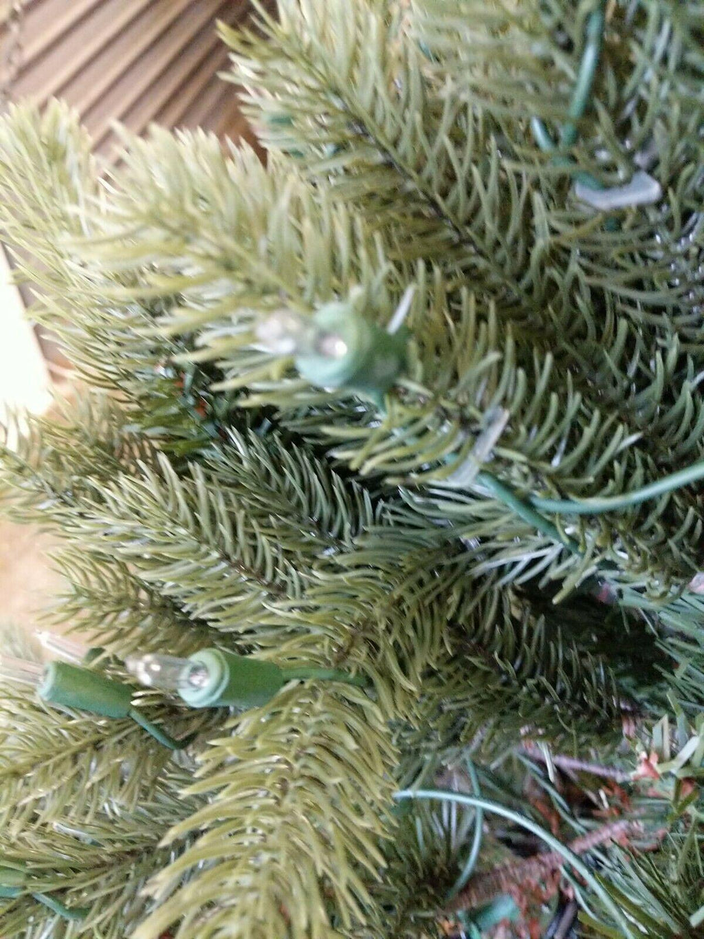 Open Box Balsam Hill Vermont White Spruce 4.5' Tree with Clear LED Lights Xmas