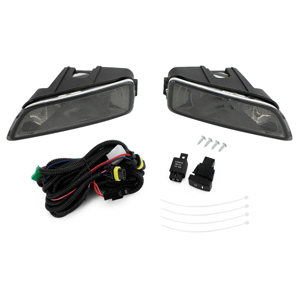 Smoke Lens Fog Lights + Switch For Honda Accord 2003-2007  / Acura Tl 2004-2008 Generic
