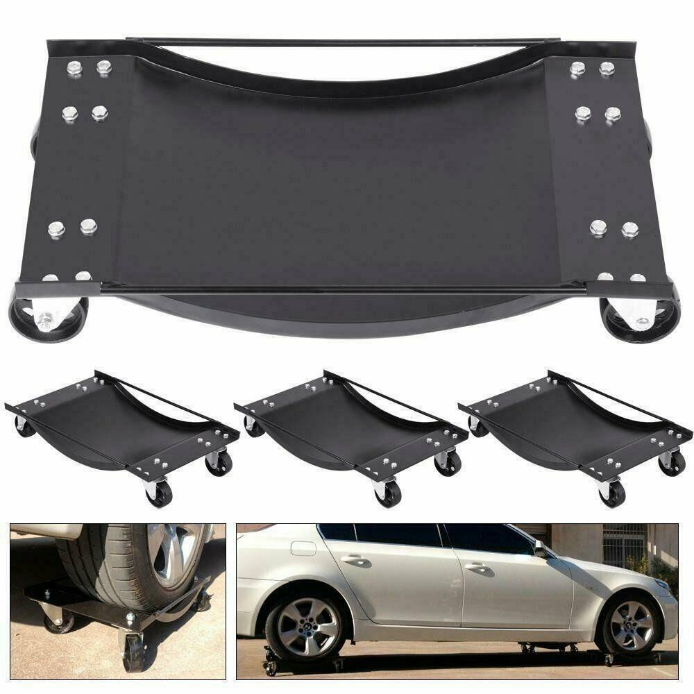 4 X 3.5" HD Car Moving Tire Dollies GaraWork Shop Auto Repair Wheel Dolly
