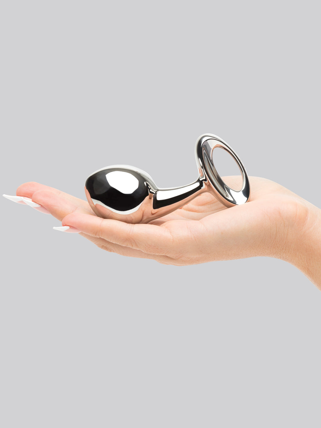njoy Pure Plug Large Stainless Steel Butt Plug, Silver