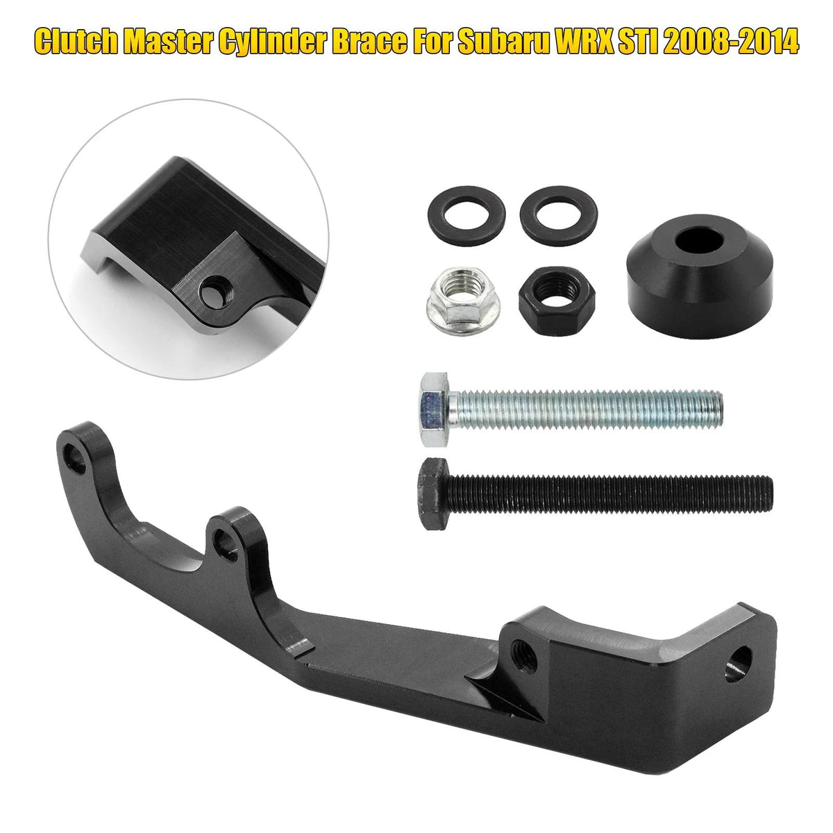 08-14 Subaru Impreza WRX/STI Clutch Master Cylinder Brace WG197-Black KD1060BK EF1060BK Generic