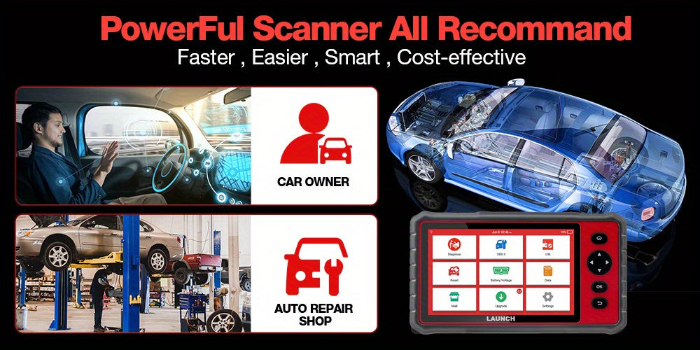 X431 CRP909E Full System Car Diagnostic Tool Airbag SAS TPMS EPB IMMO 28 Reset Function CRP909 Obd2 Scanner Code Reader 2 Year Update