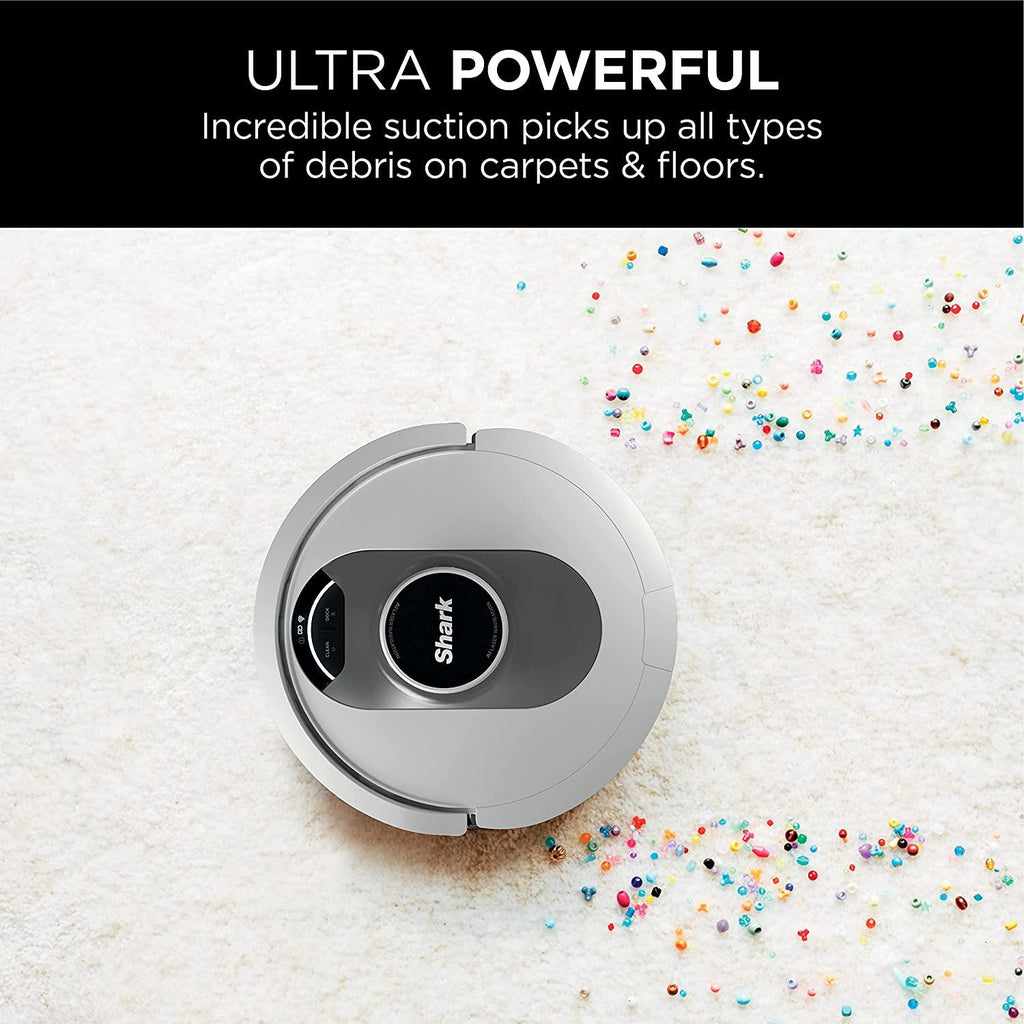 Shark AV2511AE AI Robot Vacuum with XL Self-Empty Base, Bagless, 60-Day Capacity, LIDAR Navigation, Home Mapping, Silver &amp; Black