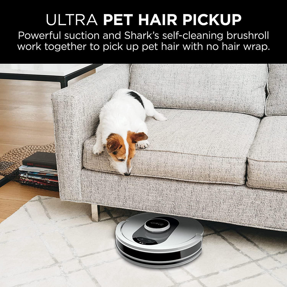Shark AV2511AE AI Robot Vacuum with XL Self-Empty Base, Bagless, 60-Day Capacity, LIDAR Navigation, Home Mapping, Silver &amp; Black