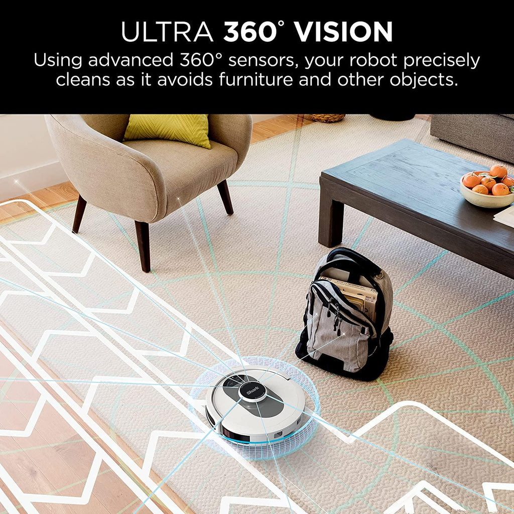 Shark AV2511AE AI Robot Vacuum with XL Self-Empty Base, Bagless, 60-Day Capacity, LIDAR Navigation, Home Mapping, Silver &amp; Black