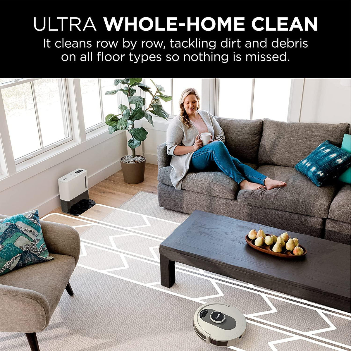 Shark AV2511AE AI Robot Vacuum with XL Self-Empty Base, Bagless, 60-Day Capacity, LIDAR Navigation, Home Mapping, Silver &amp; Black