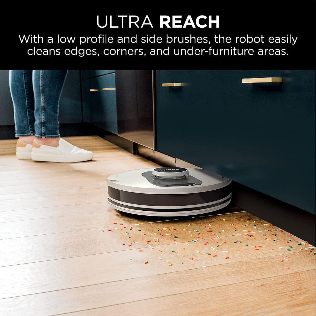 Shark AV2511AE AI Robot Vacuum with XL Self-Empty Base, Bagless, 60-Day Capacity, LIDAR Navigation, Home Mapping, Silver &amp; Black