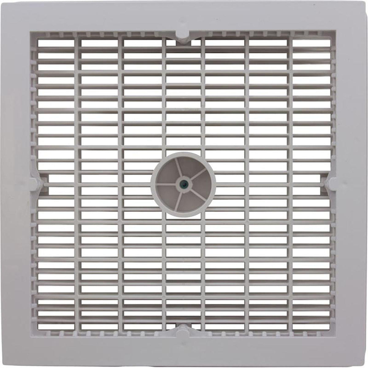 AquaStar Pool Products Main Drain Assembly, Aquastar, 12" Square Wave, White
