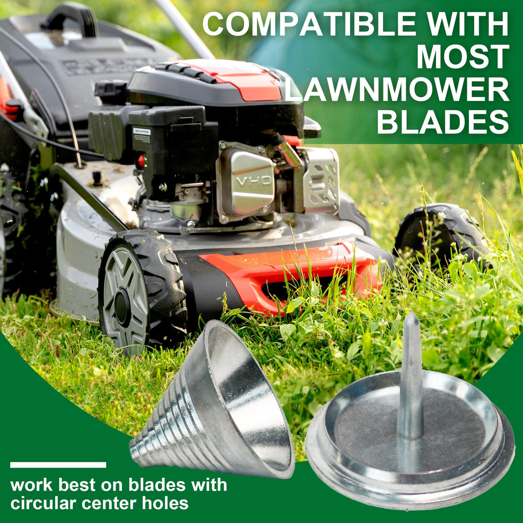 Lawn Mower Blade Sharpener and Lawn Mower Blade r, Lawnmower Blade Sharpener 15°-45° Adjustable with Lawnmower Blade r Kit Suit for Many Types of Mower Blade, Black