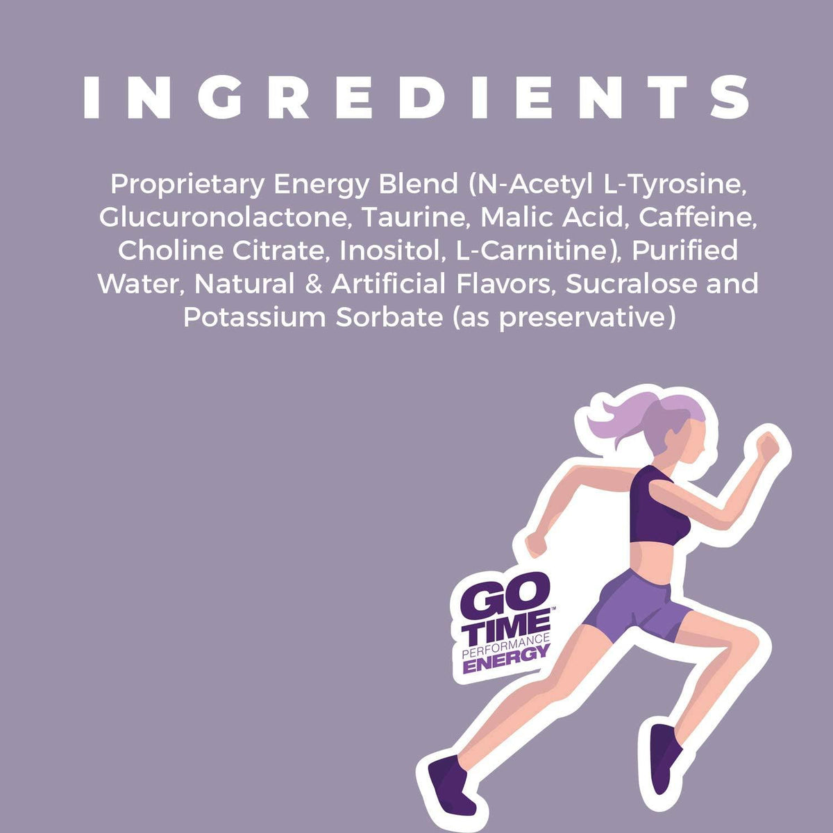 Go Time Performance Energy || Energy Drink Shot, Zero Sugar, Zero Calories, Zero Carbs, Gluten-Free, No Crash | 100 Pack of 2 oz. Energy Shots || Grape