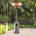 Wyongtao Outdoor Patio Heater With Wheels,Propane 46,000 BTU Premium Outdoor Patio Heater