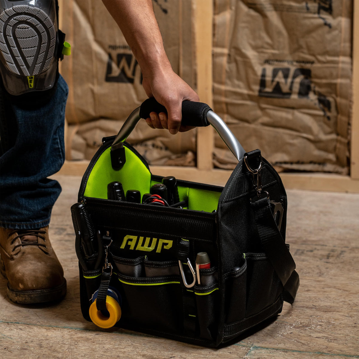Tool Bags, Premium Tool Bag, Black, Durable Tool Tote, for Professionals and Contractors