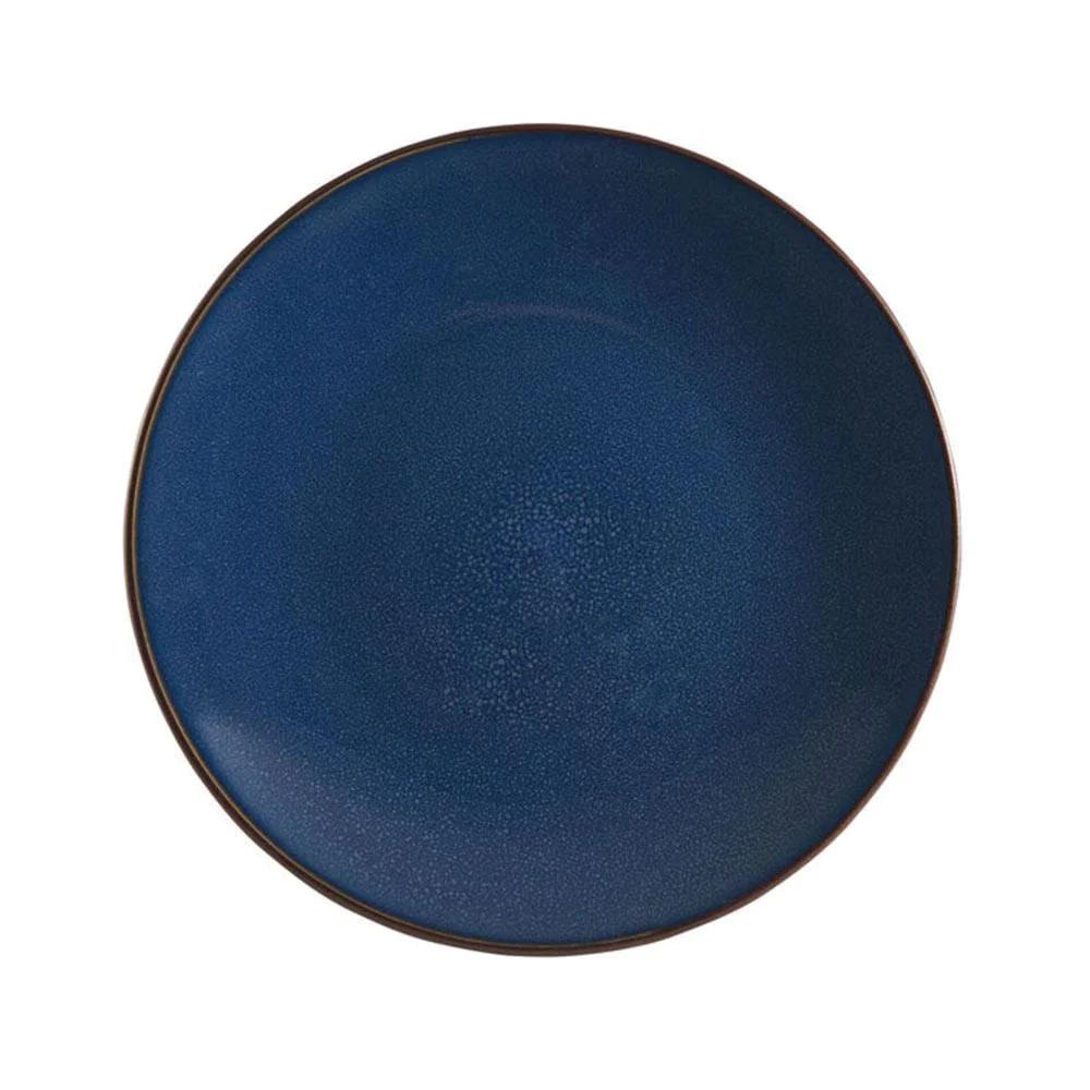 Pierce Blue 16 Piece Dinnerware Set, Service for 4