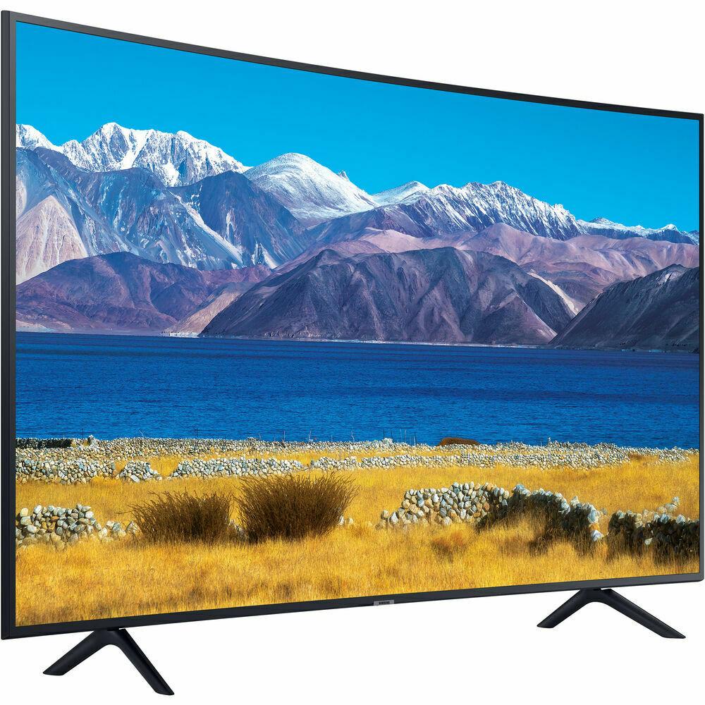 samsung 55" hdr 4k uhd smart curved tv 2024 model with 1 year extended warranty