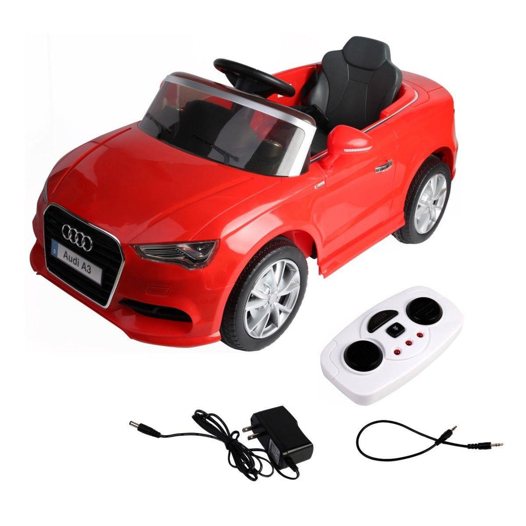 Goplus 12V Audi A3 Licensed RC Kids Ride On Car Electric Remote Control LED Light MP3 Music