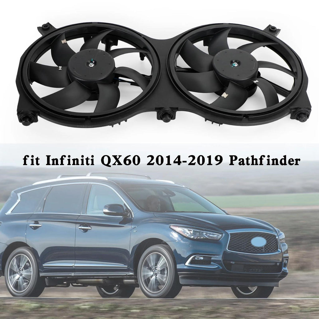 2014-2023 Infiniti QX60 Radiator Cooling Fan Assembly 214813JA2E 214813JA0E NI3115149 214813JA1B Generic