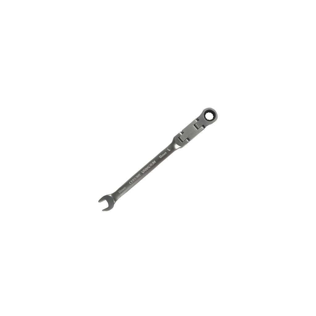180° Flexible Head Ratchet Wrench Deep Offset 8-19mm Combination Dual-purpose Ratchet Tool Repair Ratchet Combination Set Car Hand Tools