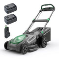 21" Cordless Lawn Mower, 40V Electric Mower with 2×8.0Ah Batteries &amp; Charger, 8-Position Height Adjustment, 60L Grass Bag, 3-in-1 Mulching, Bagging &amp; Rear Discharfor Medium, LarYards