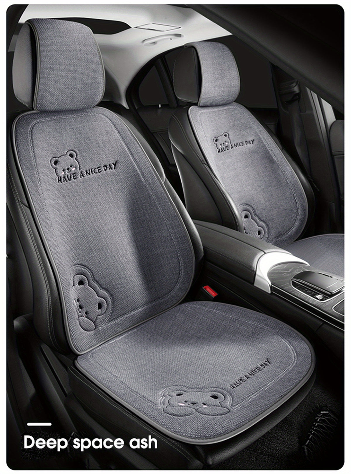 Car seat cartoon cute four seasons pad car butt pad simple car pad car seat pad back row non-slip breathable seat cover  car accessories