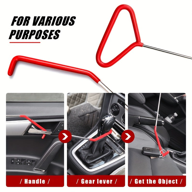 18pcs Car Tool Kit, Stretchable Adjustable Grab, Air WedBag Pump, Undamaged Wedge, Wrench, Nut And Handbag Roadside Car Emergency Kit