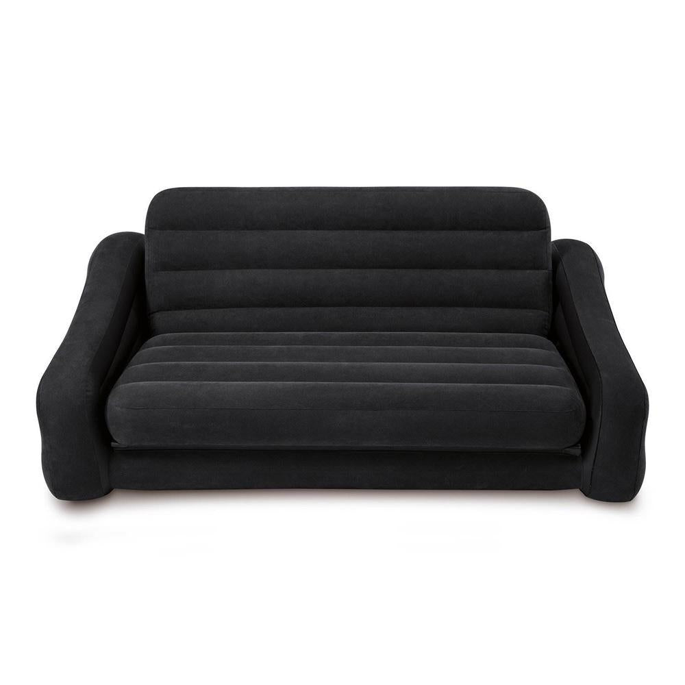 Queen Size Inflatable Pull-Out Futon Sofa Couch Bed, Dark Gray (5-Pack)