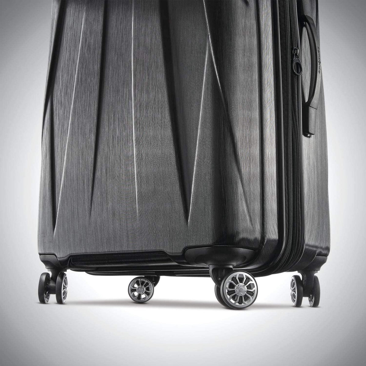 Centric 2 Hardside Expandable Luggage with Spinner Wheels, Black, 3-Piece Set (20/24/28)
