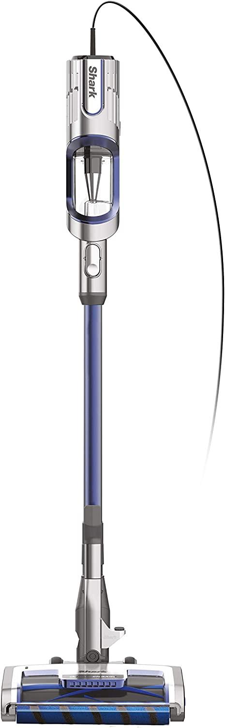 Shark HZ2002 Vertex Ultralight Corded Stick DuoClean PowerFins &amp; Self-Cleaning Brushroll, Perfect for Pets, Removable Hand Vacuum, Upholstery Tool, Dusting &amp; Pet Power Brushes, Cobalt Blue