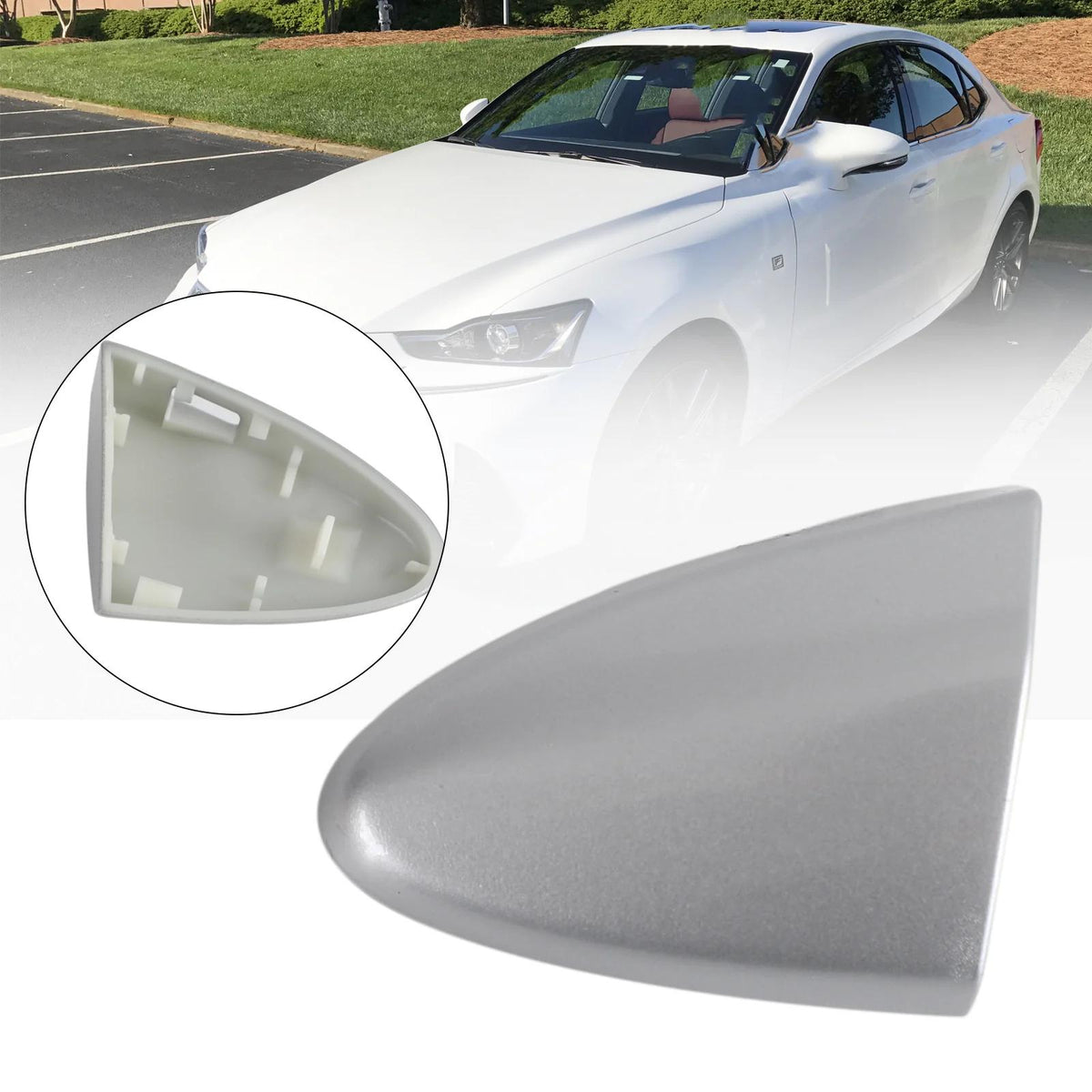 Silver Front Left Ouside Door Handle Key Cover Cap 69218-53021 For Lexus IS250 Generic