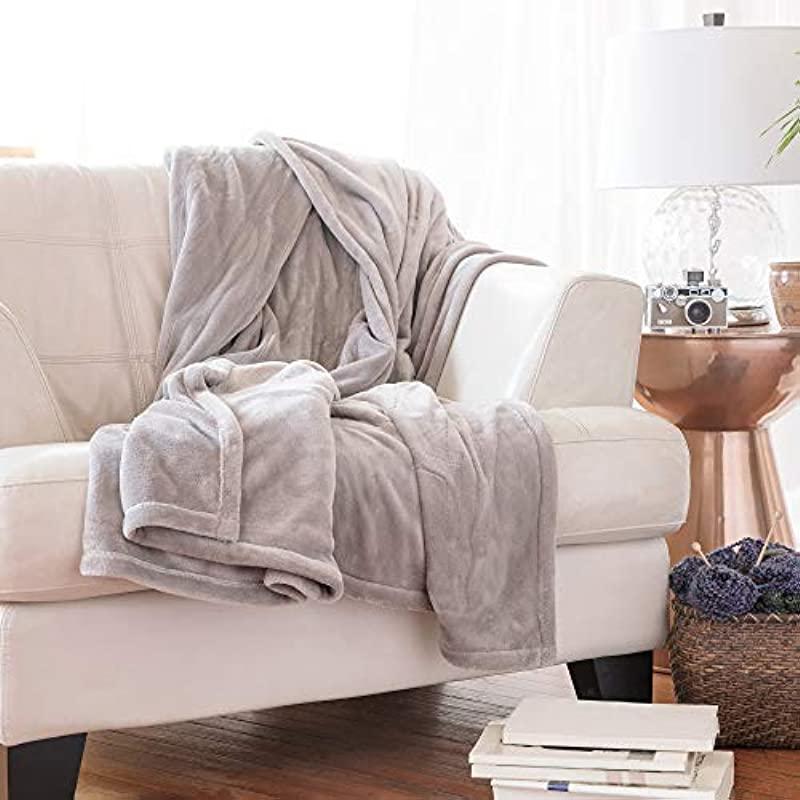 SensorPedic Heated Electric Blanket with SensorSafe, King, Soft Grey