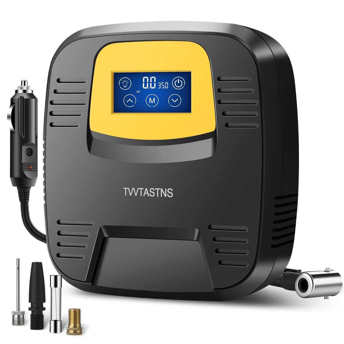 Air Compressor Tire Inflator, PortableI Auto Air Pump, Touchscreen And Emergency LED Light Inflator For Car Tire, Bicycle, Basketball And Others