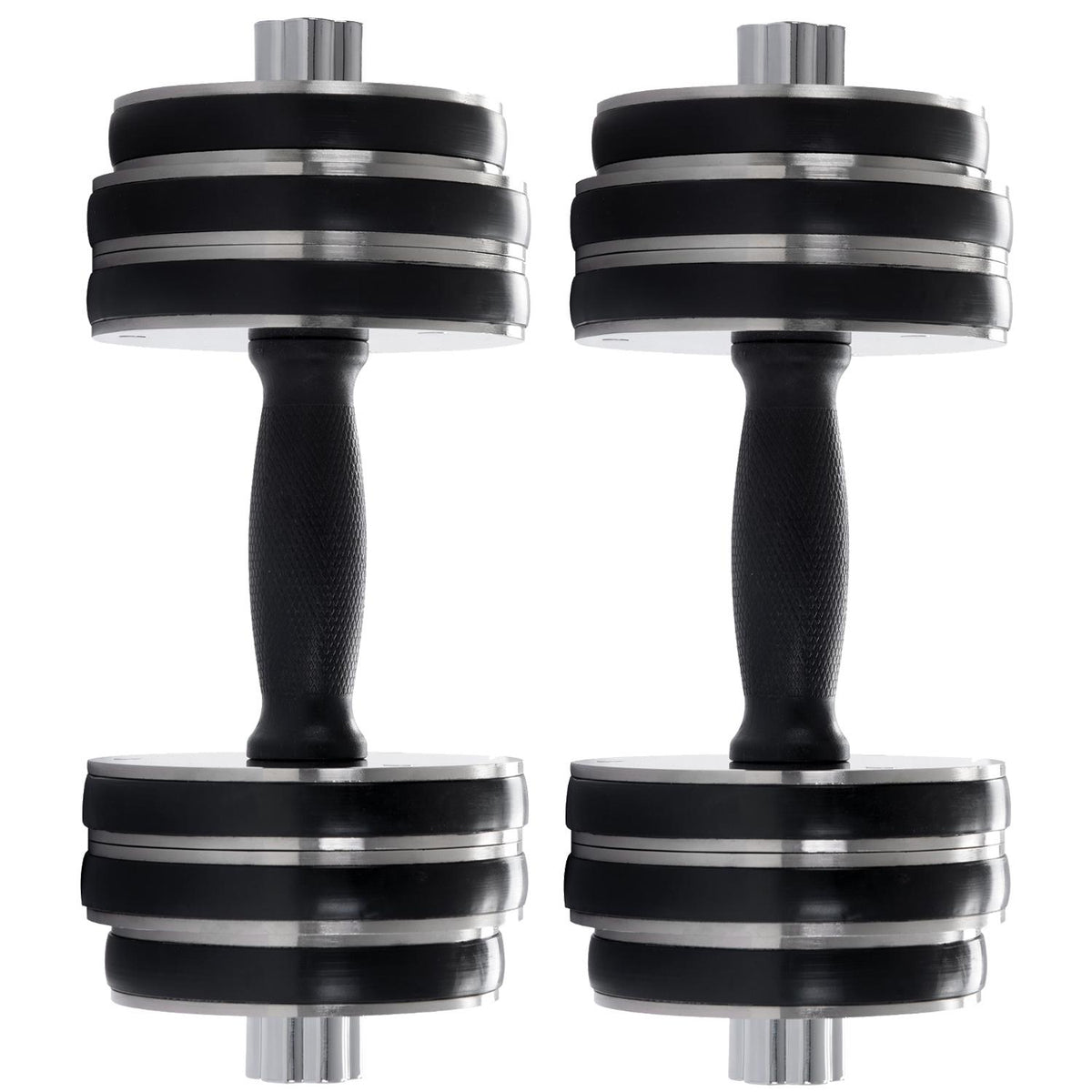 Exercise &amp; Fitness Dumbbells Set of 2, 33LBS Adjustable Weights Dumbbell Set, Non-Slip Dumbbells with Dumbbell Plates, Home Gym Weight Training Dumbbell Fitness Equipment for Men Women, Black, W16337