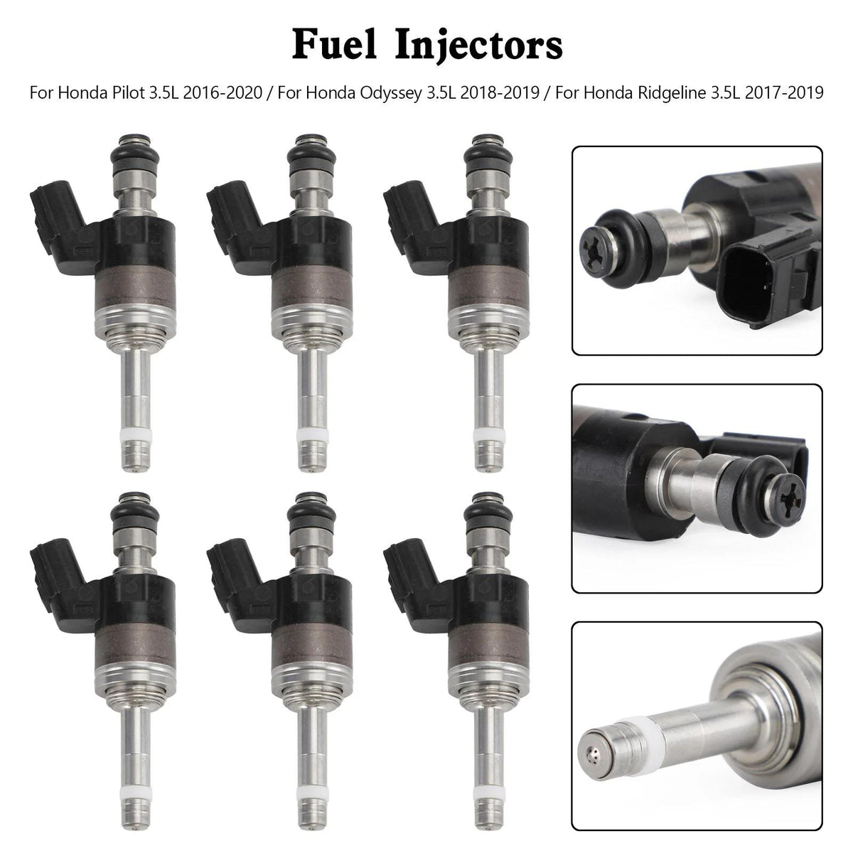2018-2023 Honda Odyssey 3.5L 6PCS Fuel Injectors 16010RLV305 16010RLV315 Generic