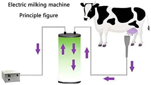 milking machines pulsation automatic - household goat milking supplies vacuum pump milk squeeze soft for nipples silicone hose and 304 stainless steel portable bucket 14l pulse equipment,forcattle