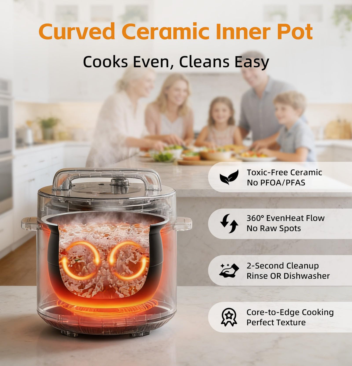 Dual-Pot Electric Pressure Cooker,12-in-1 Multi Cooker with 6QT  Steel & 5QT Ceramic Pot,Olla de Presion for Pressure,Rice,Meat Stew,Yogurt Maker