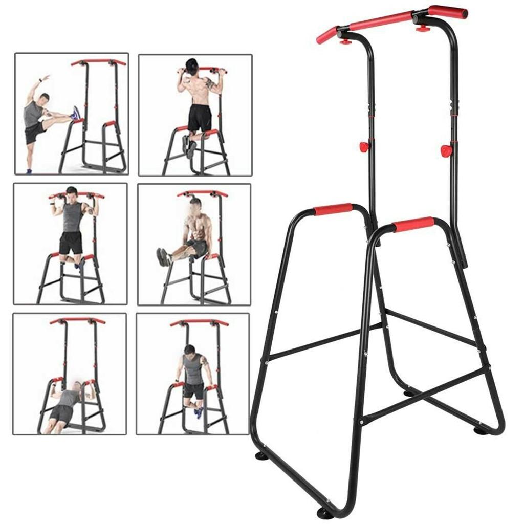 YOHOME PRODUCTS Adjustable Chin Up Stand Pull Up Bar Dip Power tower Home Gym Fitness Workout